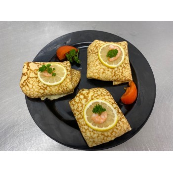 Crêpe farcie aux deux saumons