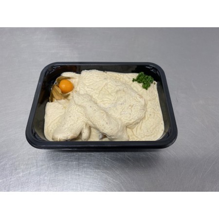Escalope de poulet sauce creme