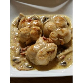 Paupiette de veau sauce champignons crème