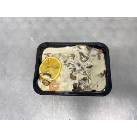 Dos de cabillaud sauce dieppoise