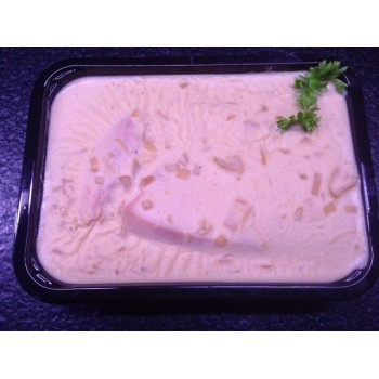 Jambon sauce madère avec purée