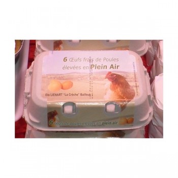 Oeufs plein air boite de 6 cal 53